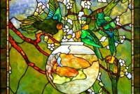 Parakeet and Fish Bowl Window