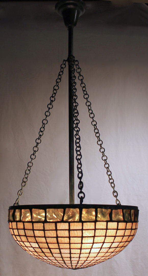New Shade Design – 18″ Inverted Turtleback Chandelier