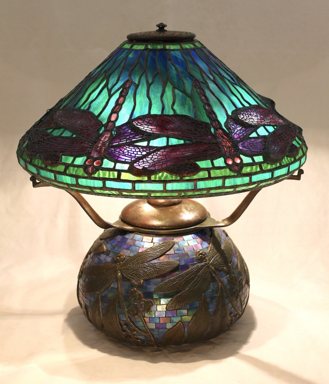 16″ Dragonfly on Dragonfly Mosaic Base